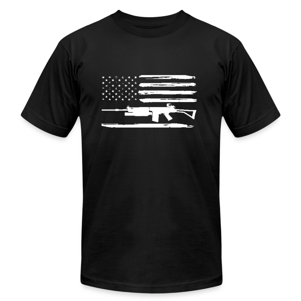 Stars Stripes and Arms - black