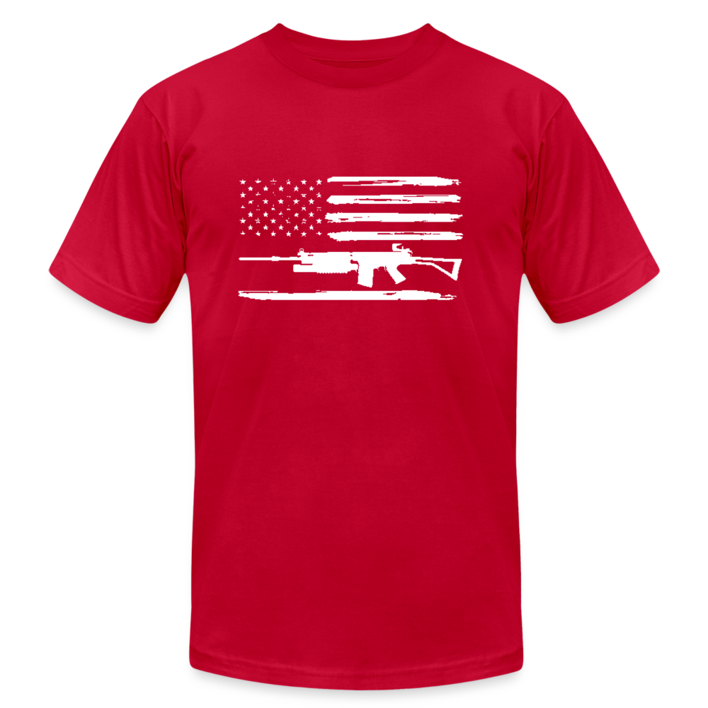 Stars Stripes and Arms - red