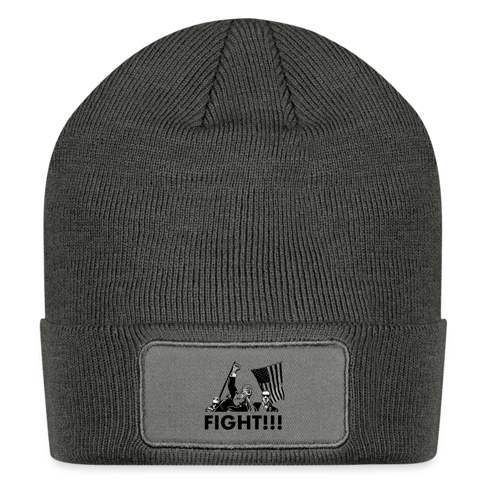 Trump Fight Beanie - charcoal grey