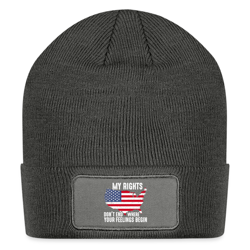 My Rights Beanie - charcoal grey