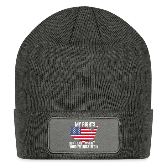 My Rights Beanie - charcoal grey